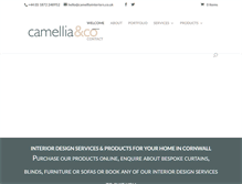 Tablet Screenshot of camelliainteriors.co.uk